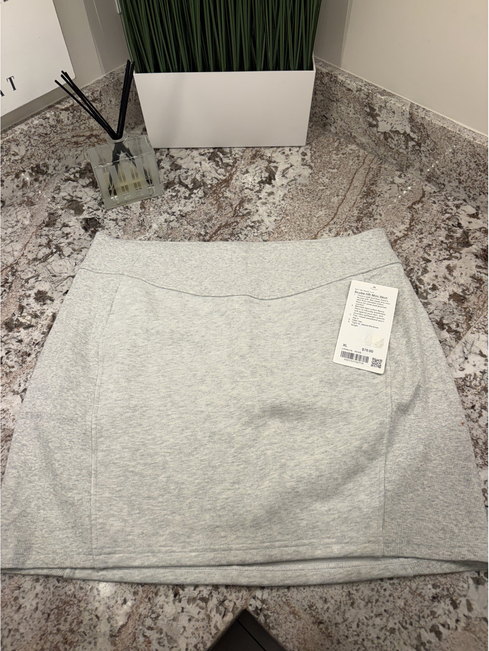 NWT Scuba HR Mini Skirt size XL in gray